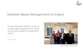 Swedish Waste Management on Export
