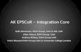 AK  EPSCoR  – Integration Core
