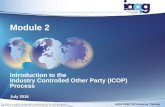 Module 2 Introduction  to the  Industry Controlled Other Party (ICOP)  Process