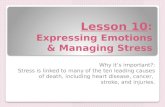 Lesson 10 :  Expressing Emotions & Managing Stress