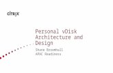 Personal vDisk Architecture and Design