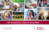 Risk Management, Culture & Governance