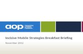 Incisive  Mobile Strategies Breakfast Briefing