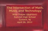 The Intersection of Math, Music and Technology