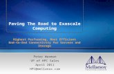 Paving The Road to Exascale Computing