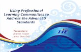 Using Professional Learning Communities to Address the  AdvancED Standards