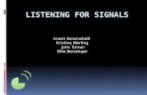 Listening For Signals