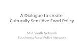 A Dialogue to create  Culturally Sensitive Food Policy