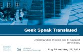 Geek Speak Translated
