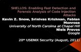 SHELLOS: Enabling Fast Detection and Forensic Analysis of Code Injection Attacks