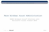 More Windows Azure Administration