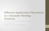 Efﬁcient Application Placement in a Dynamic Hosting Platform