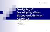 Designing & Developing Web-Based Solutions in ASP.NET