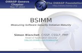 BSIMM Measuring Software Security Initiative Maturity