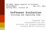 05-899D: Human Aspects of Software Development Spring 2011, Lecture 20