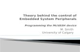 Theory behind the control of Embedded System Peripherals Programming the  McVASH  device