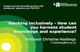 Teaching  inclusively - How can you harness student knowledge and experience?