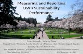 Measuring and Reporting UW’s Sustainability Performance