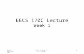 EECS 170C Lecture Week 1
