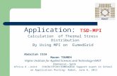 Application:  TSD-MPI Calculation  of Thermal Stress Distribution By Using MPI on  EumedGrid