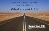 A Rider’s  B een Injured In an Accident… What should I do?