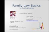 Family Law Basics For  Public Libraries