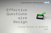 Effective Questionnaire Design
