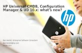 HP Universal  CMDB, Configuration Manager & UD  10.x: what's new?