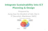 Integrate Sustainability  into ICT  Planning & Design
