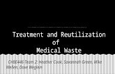 Treatment and Reutilization of  Medical Waste
