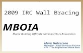 2009 IRC Wall Bracing