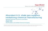 Abundant U.S. shale gas supplies  revitalizing chemical manufacturing