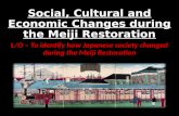 Social, Cultural and Economic Changes during the Meiji Restoration