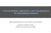 Formal Models, Algorithms, and Visualizations for Storytelling Analytics