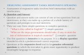 DESIGNING ASSESSMENT TASKS: RESPONSIVE SPEAKING