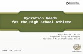 Hydration Needs  for the High School Athlete
