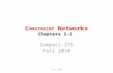 C ONSTRAINT Networks Chapters 1-2