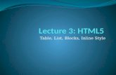 Lecture 3: HTML5