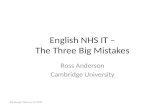 English NHS IT – The Three Big Mistakes