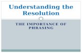 Understanding the Resolution