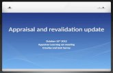 Appraisal and revalidation update
