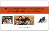 Disaster Preparedness and Response for Families With Special Needs