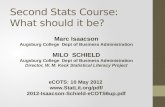 Second Stats Course: What should it be?