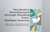 Vocabulary Development through Reading from  Multiple Sources