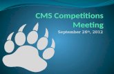 CMS Competitions Meeting