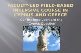 Faculty-Led Field-Based Intensive Course in Cyprus and Greece