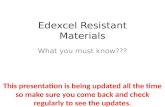 Edexcel  Resistant Materials