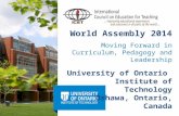 World Assembly 2014  University of Ontario  Institute of Technology Oshawa,  Ontario, Canada June 15  to  19,  2014