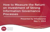 How to Measure the Return on Investment of Strong Information  Governance Processes