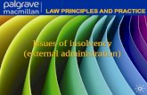 Issues of insolvency (external administration)
